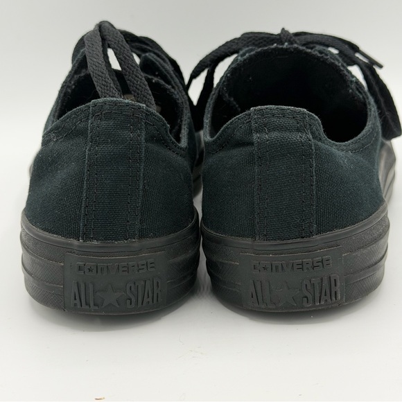 Converse All Star All Black Canvas Sneakers Unisex M/9 W/11 - Picture 6 of 9
